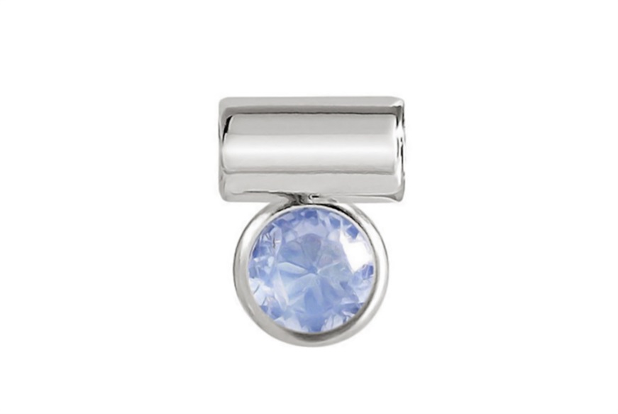 Charm SeiMia silver with light blue cubic zirconia Nomination