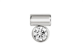 Charm SeiMia silver with white cubic zirconia Nomination