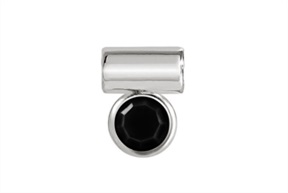 Charm SeiMia silver with black cubic zirconia Nomination