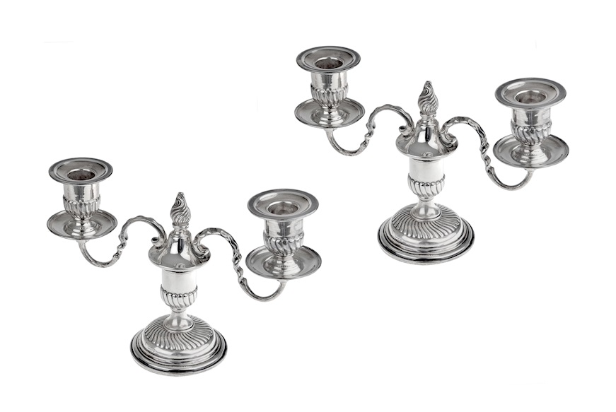 Candelholders silver London (GB) 1889-1890 e 1891-1892 Selezione Zanolli
