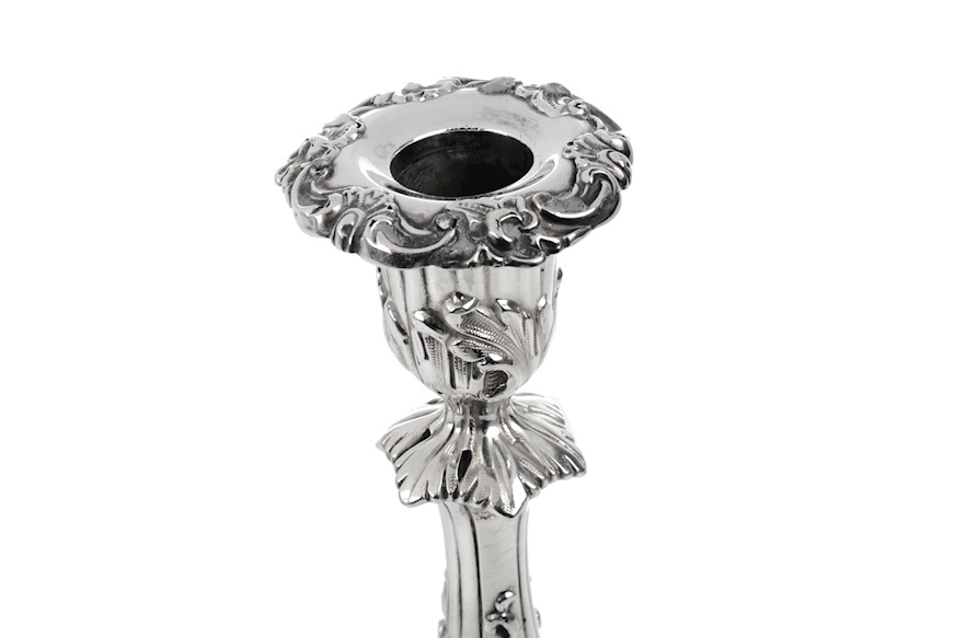Coppia di candelieri argento 500 grammi Sheffield (GB) 1838-1839 Selezione Zanolli
