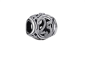 Charm Milestone 25 silver Chamilia
