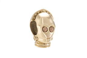 Charm Star Wars silver C3PO Chamilia