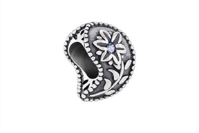 Charm Ispirazioni argento Fiore di Chachemire Chamilia