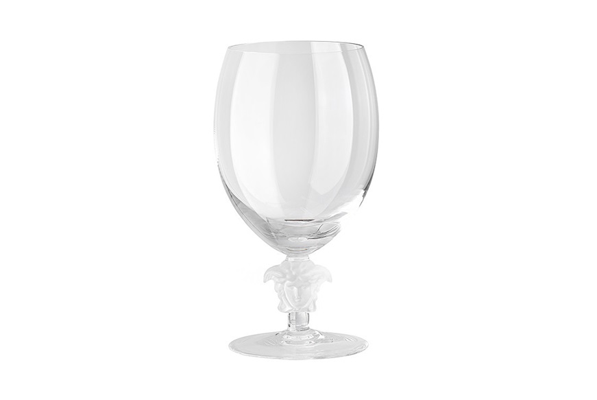 Red wine glass Medusa Lumiere crystal Versace