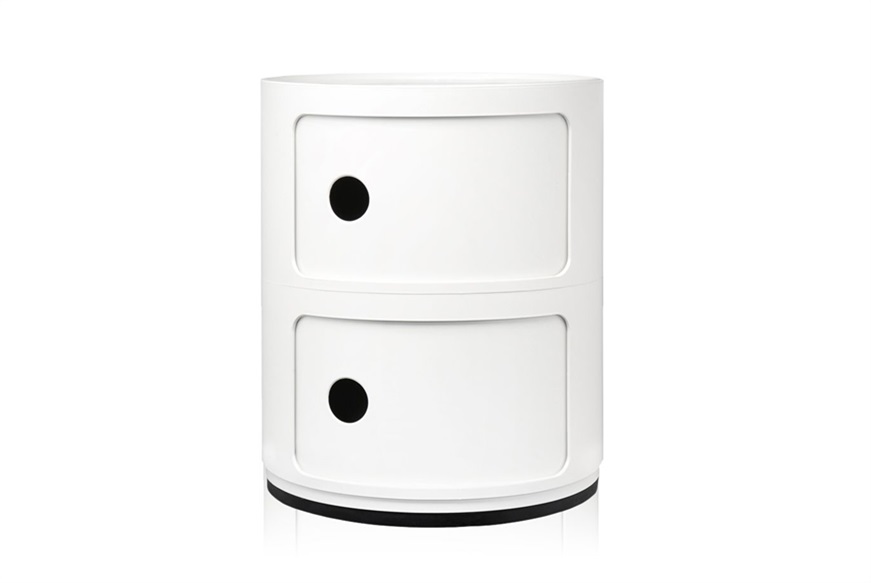 Cassettiera Componibile a due elementi colore bianco Kartell