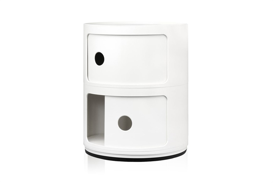 Cassettiera Componibile a due elementi colore bianco Kartell