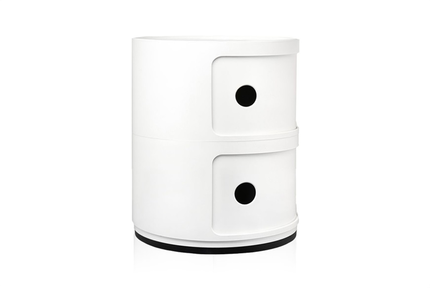 Cassettiera Componibile a due elementi colore bianco Kartell