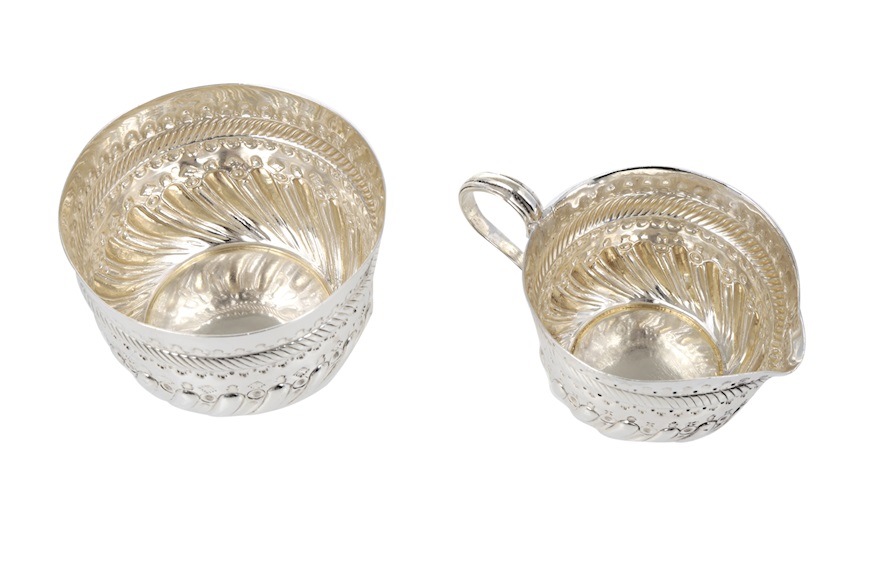 Sugar bowl and milkpot silver London (GB) 1887-1888 Selezione Zanolli