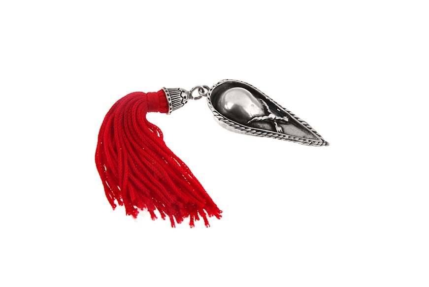 Idea regalo Laurea Cappellino laurea argento con nappina rossa Selezione Zanolli