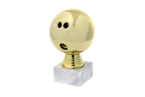 Trofeo Bowling in plastica con base in marmo Selezione Zanolli