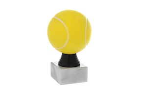 Trofeo Tennis in plastica con base in marmo Selezione Zanolli