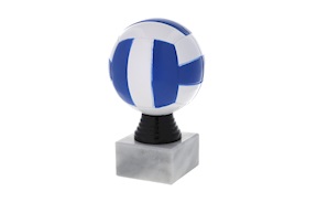 Trofeo Pallavolo in plastica con base in marmo Selezione Zanolli