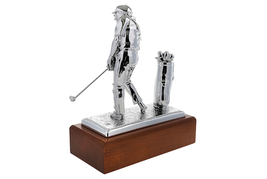 Trophy The Golfer with wooden base Selezione Zanolli