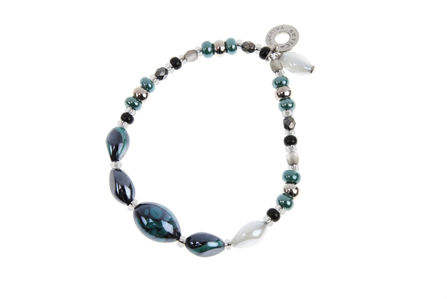 Bracciale Crevan verde e nero Antica Murrina