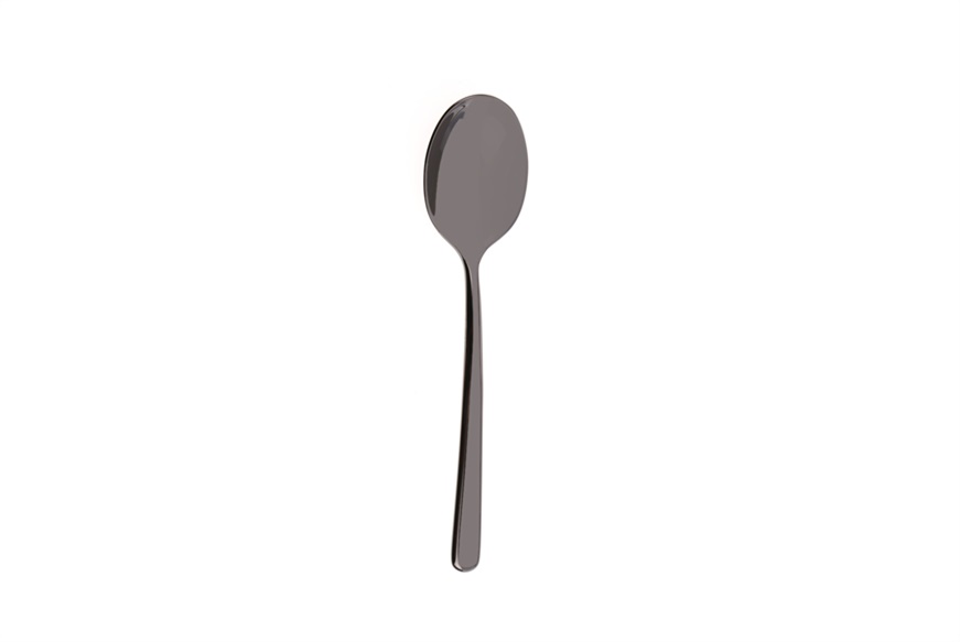 Moka spoon Linear Black steel Sambonet