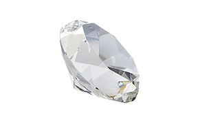 Fermacarte Diamante Cristallo in vetro Selezione Zanolli