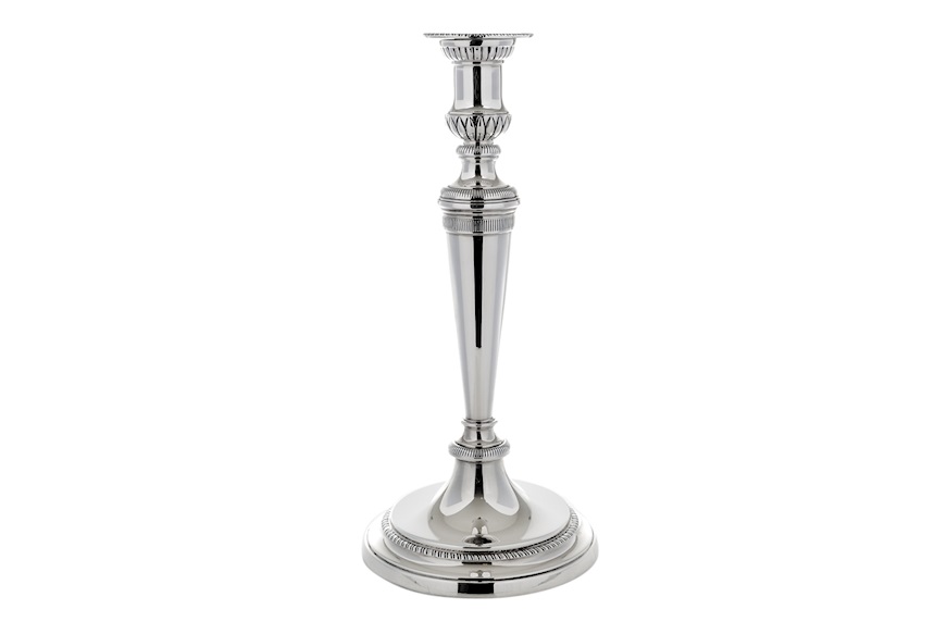 Candlestick silver one flame Selezione Zanolli