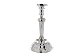 Candlestick silver one flame in 700 style Selezione Zanolli