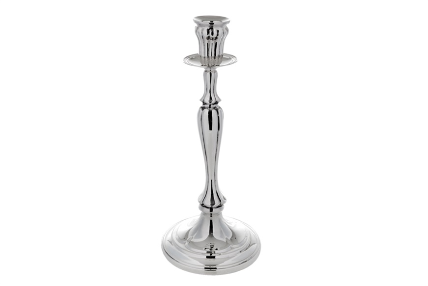 Candlestick silver Four-leaf clover Selezione Zanolli