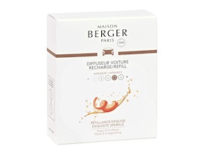 Ricarica diffusore auto 2 pezzi alla fragranza Petillance Exquise Maison Berger Paris