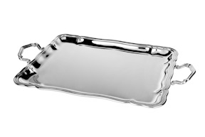 Vassoio in argento con manici zaramella cm 24x17 inglese vassoio argento  za00350 1 argenteria vassoi