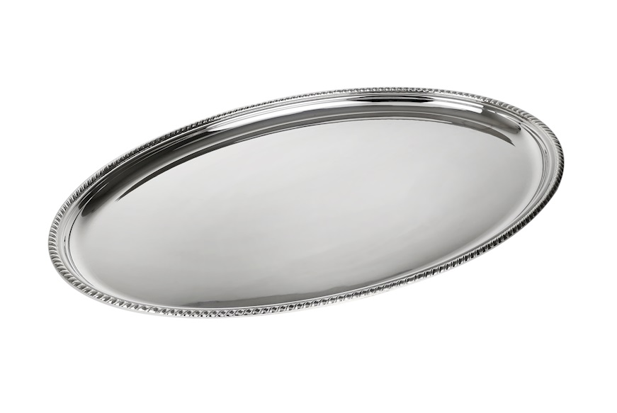 Oval tray San Marco silver Selezione Zanolli