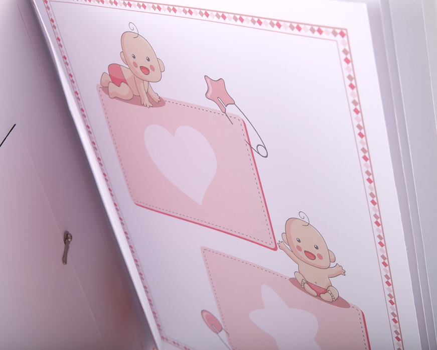 Album orsetto con cuore rosa Selezione Zanolli