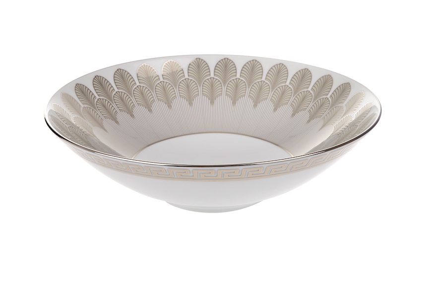 Salad Bowl Magnifico porcelain platinum Richard Ginori
