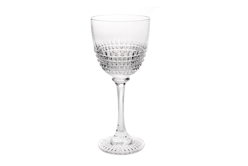 Water goblet Diamonds crystal Rogaska