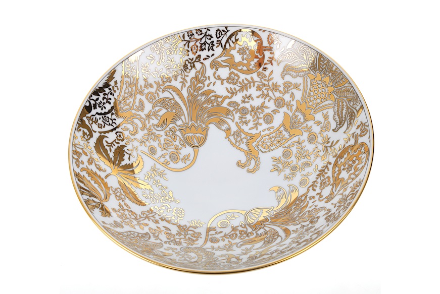 Salad Bowl Magnifico porcelain gold Richard Ginori