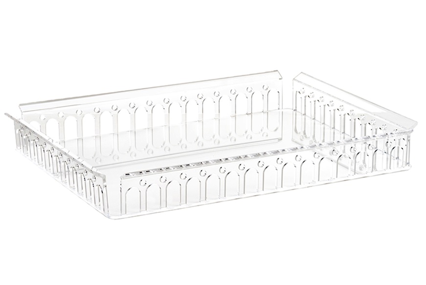 Tray Piazza crystal Kartell