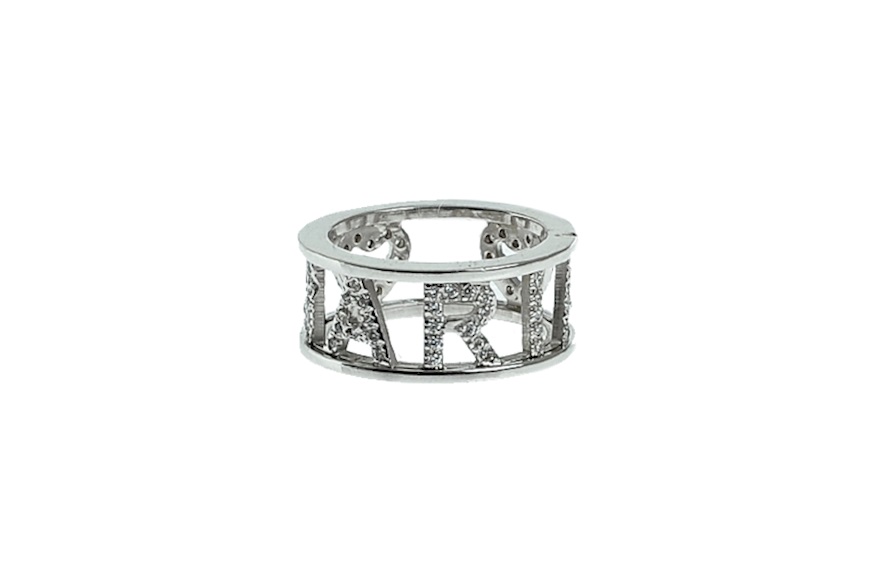 Anello My name is argento con zirconi Selezione Zanolli