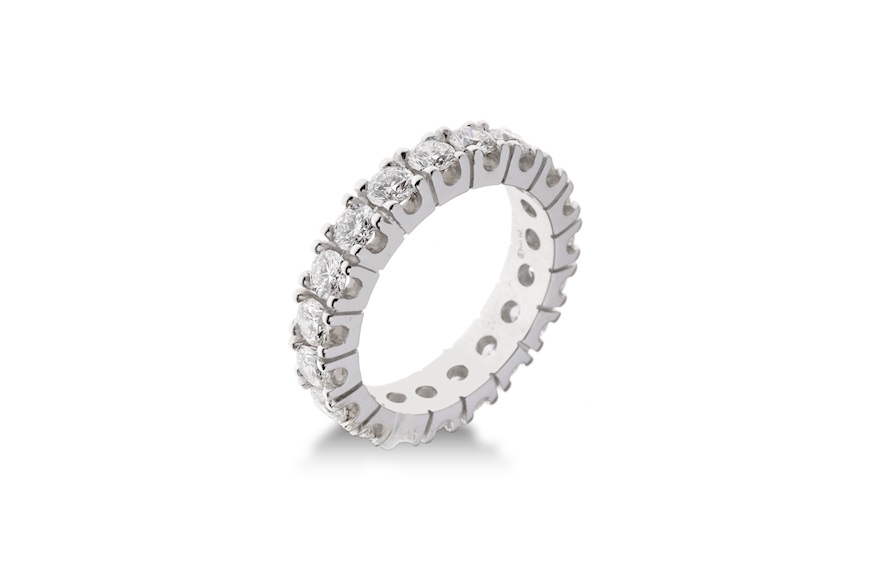 Wedding ring gold 750‰ with diamonds Selezione Zanolli