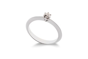 Solitario oro 750‰ con diamante Selezione Zanolli
