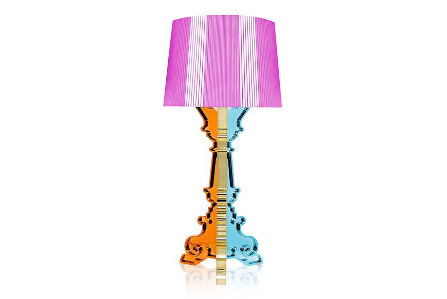 Lampada da tavolo Bourgie multicolore fuxia con dimmer Kartell