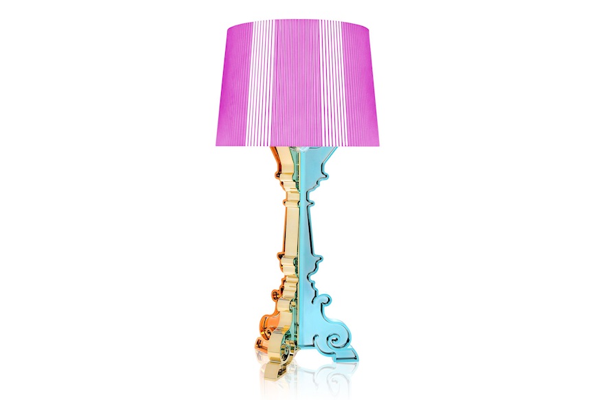 Lampada da tavolo Bourgie multicolore fuxia con dimmer Kartell