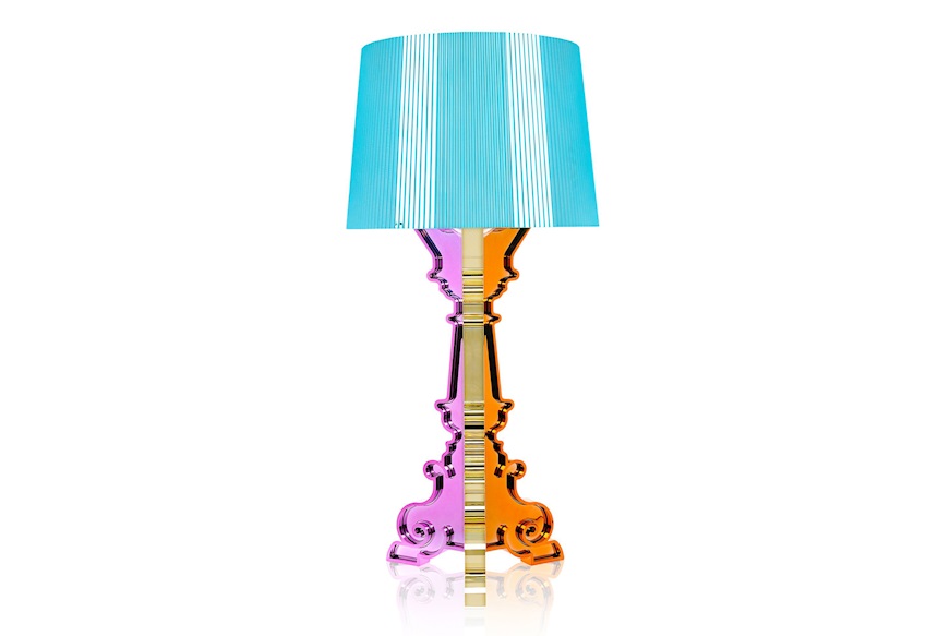 Lampada da tavolo Bourgie multicolore azzurro con dimmer Kartell
