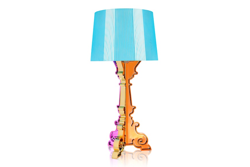 Lampada da tavolo Bourgie multicolore azzurro con dimmer Kartell