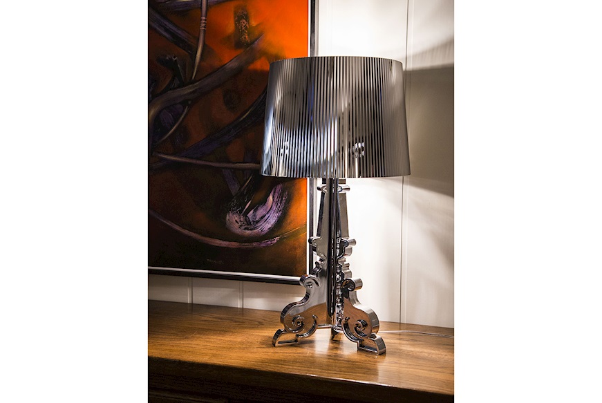 Lampada da tavolo Bourgie multicolore azzurro con dimmer Kartell