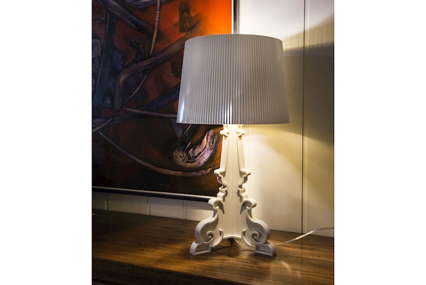 Lampada da tavolo Bourgie bianco e oro con dimmer Kartell