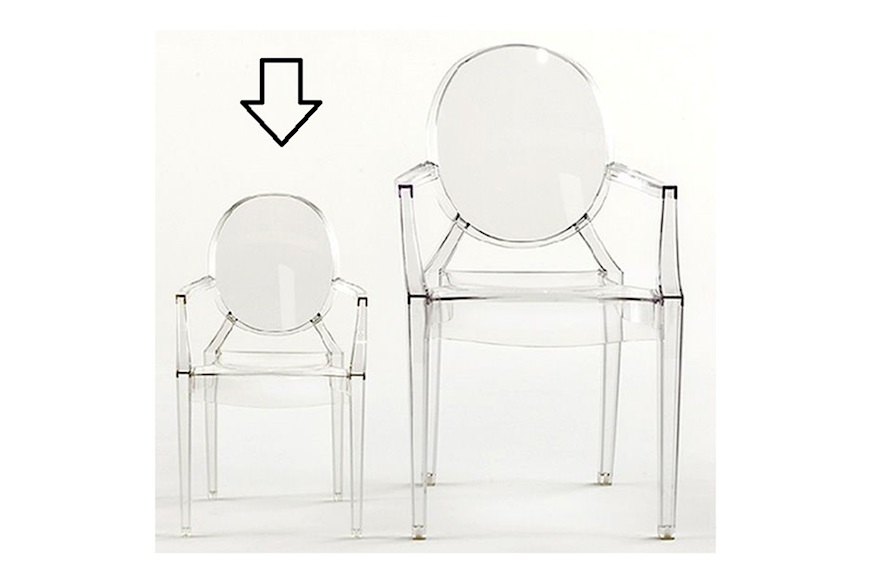 Chair Lou Lou Ghost transparent and dinosaur Kartell