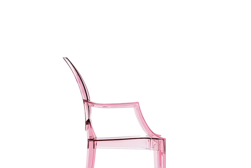 Sedia Lou Lou Ghost rosa principessa Kartell