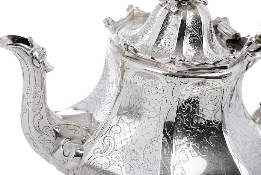 Teapot silver Edimburgh (GB) 1849-1850 Selezione Zanolli