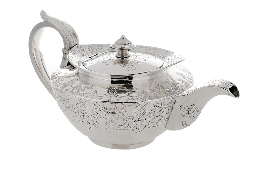 Teapot silver 624 grammi Glasgow (GB) 1841-1842 Selezione Zanolli