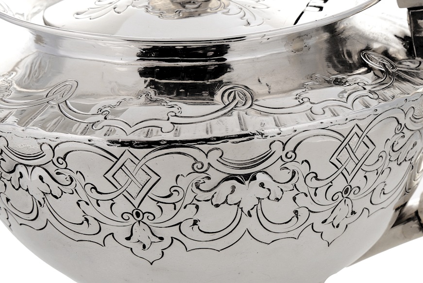 Teapot silver 624 grammi Glasgow (GB) 1841-1842 Selezione Zanolli