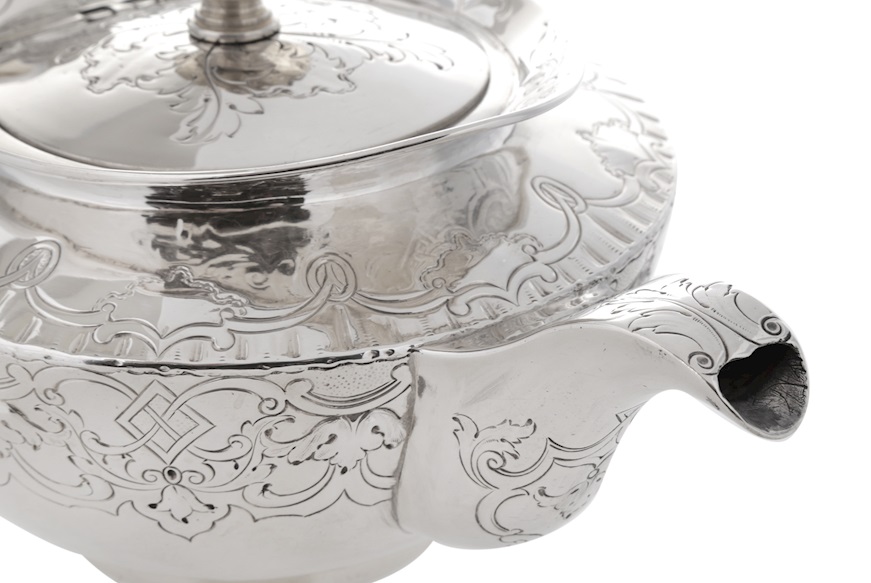Teapot silver 624 grammi Glasgow (GB) 1841-1842 Selezione Zanolli