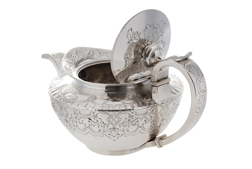 Teapot silver 624 grammi Glasgow (GB) 1841-1842 Selezione Zanolli