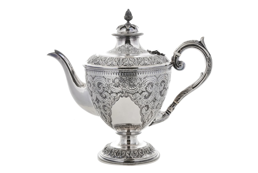 Servizio da caffè argento 2281 grammi Sheffield (GB) 1899-1900 Selezione Zanolli