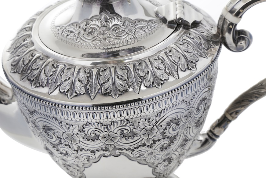 Servizio da caffè argento 2281 grammi Sheffield (GB) 1899-1900 Selezione Zanolli